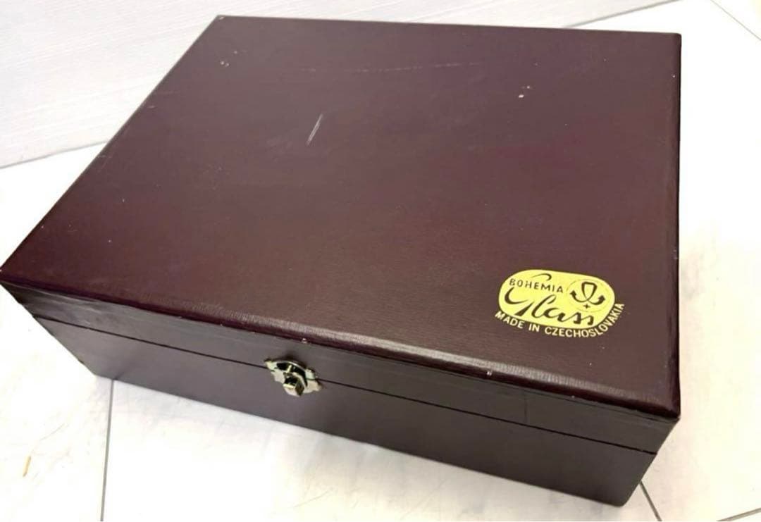 最終値下げ❣️未使用 高級 ボヘミア クリスタル ブランデー グラス6客 三越