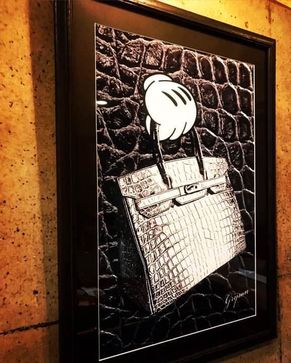 grysonアート2.5Lミッキーバーキンオマージュパロディ