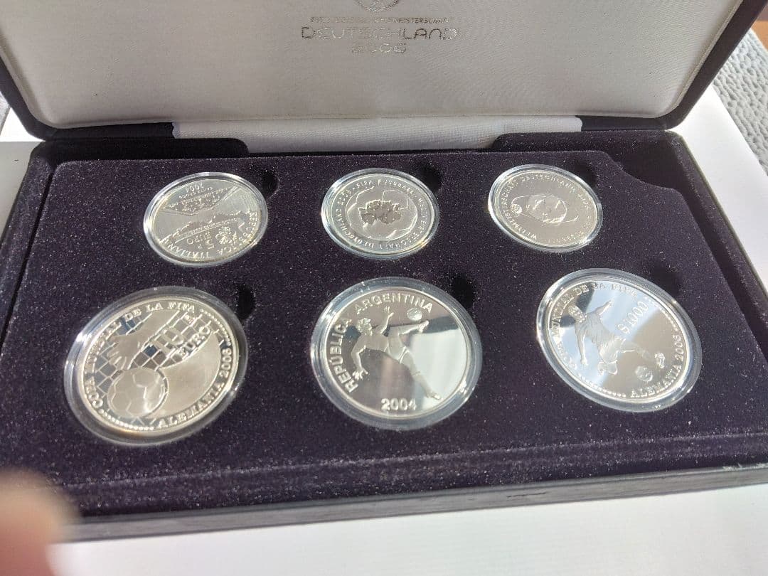 FIFA ワールドカップ ドイツ 2006 記念銀貨 6枚セット プルーフ銀貨