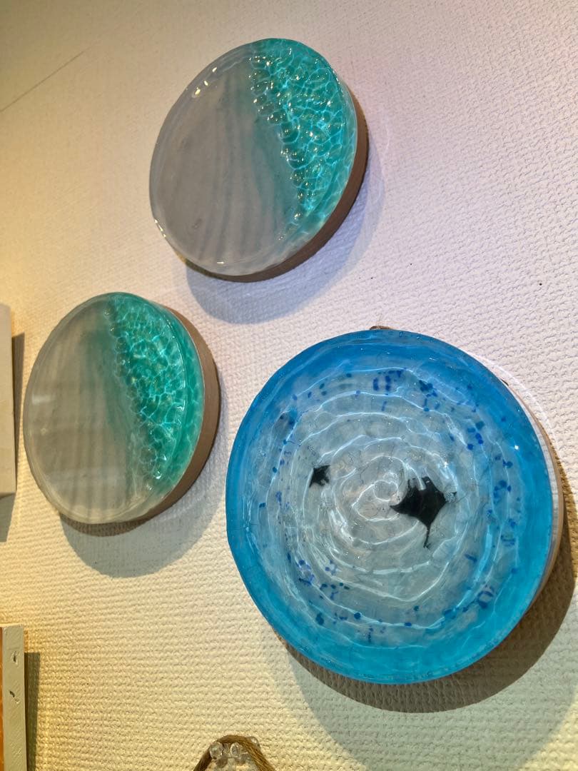 【波紋アート】～凪～／砂紋／15cmスクエア／ナチュラルサンド／枠なし