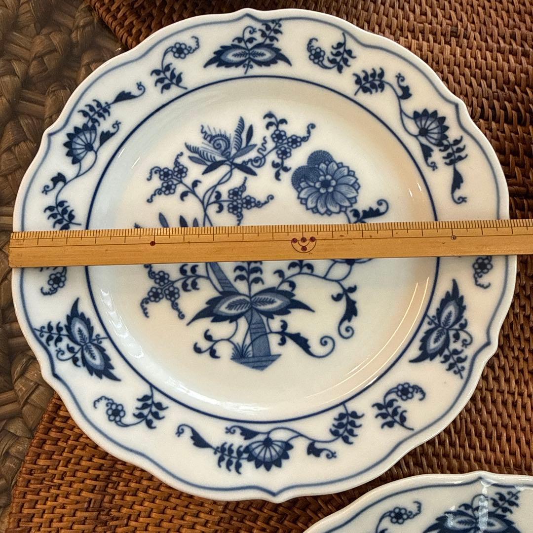 【6点セット】 17.5cm ケーキ皿 Blue Danube ブルーダニューブ