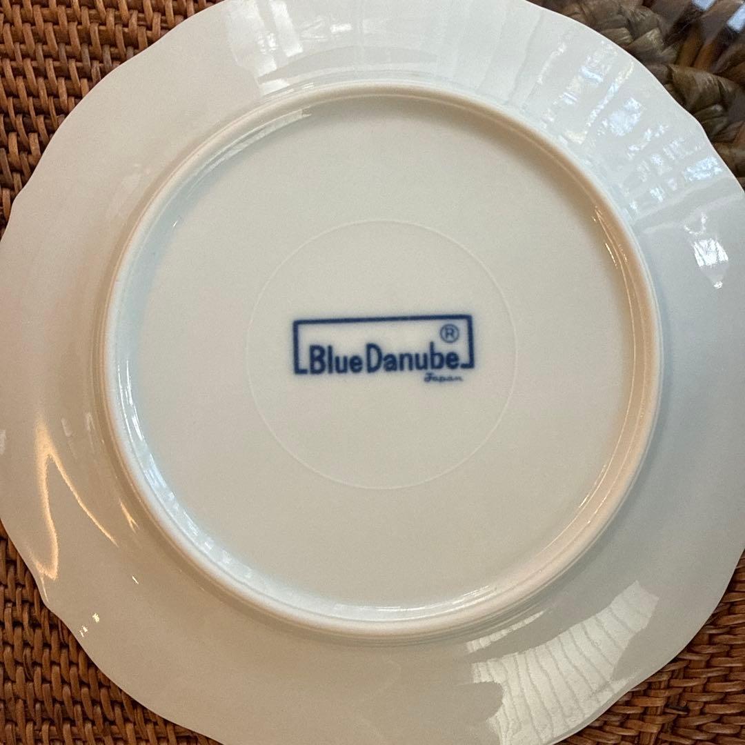 【6点セット】 17.5cm ケーキ皿 Blue Danube ブルーダニューブ