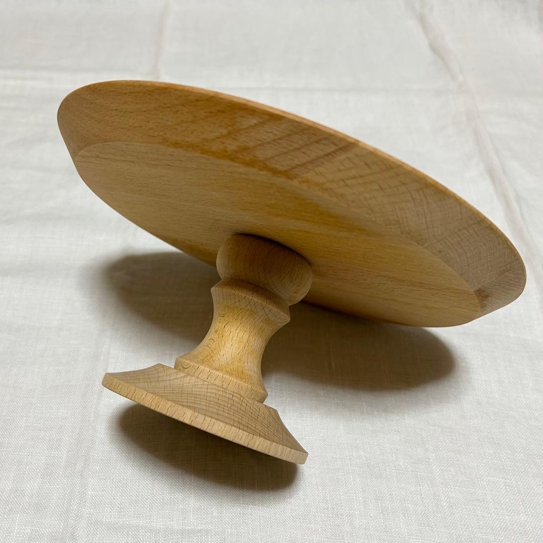 北欧暮らしの道具店　木のコンポート皿　ケーキスタンド