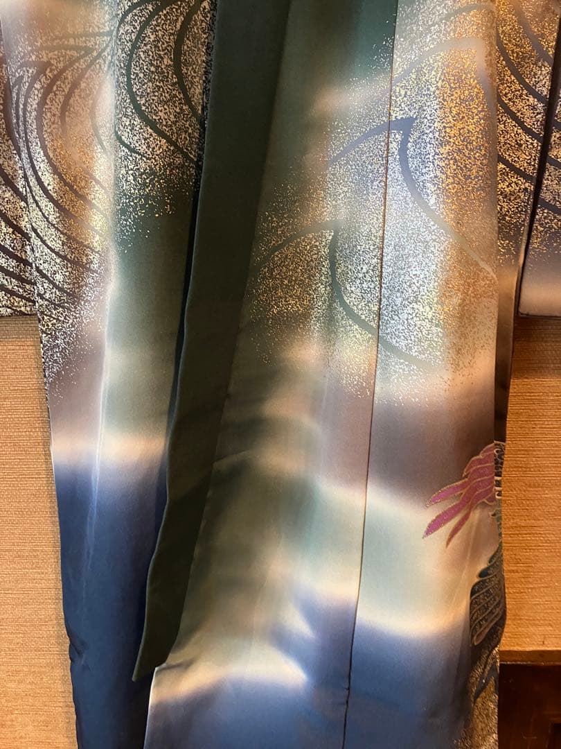 七五三 羽織　深緑色　正絹