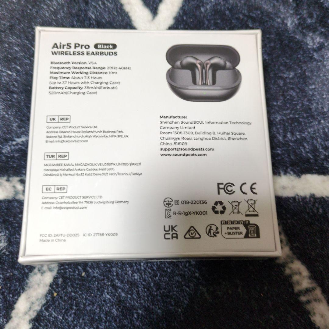 SOUNDPEATS Air5 Pro ワイヤレスイヤフォン