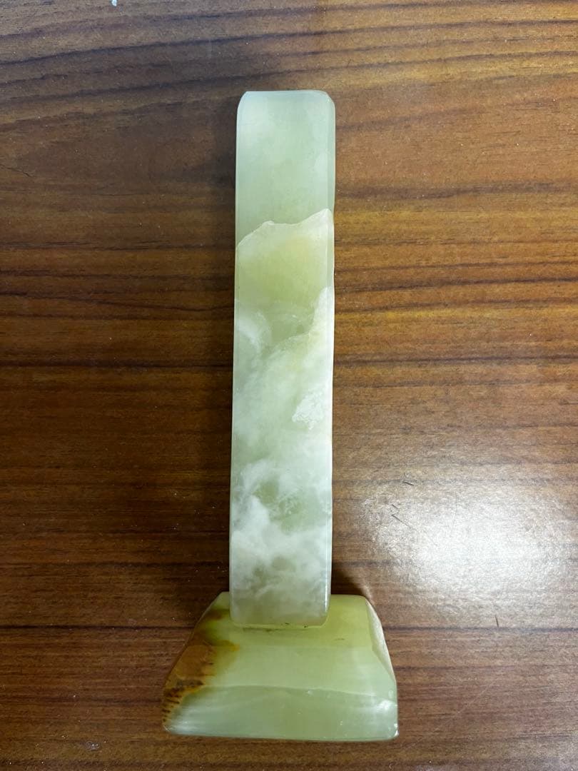 グリーンオニキス　モアイ像　置物