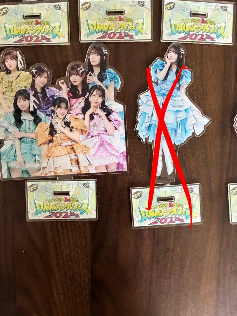 フルーツジッパー DMMコラボ アクリルスタンド 7個セット 真中以外