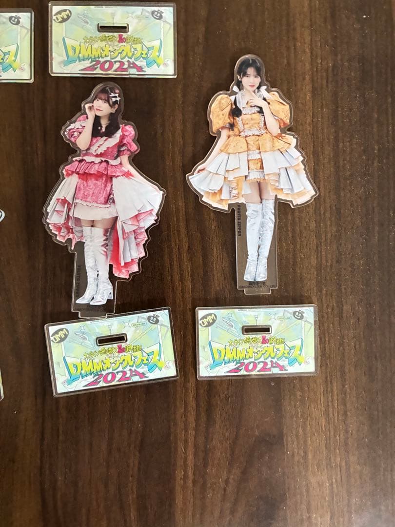 フルーツジッパー DMMコラボ アクリルスタンド 7個セット 真中以外