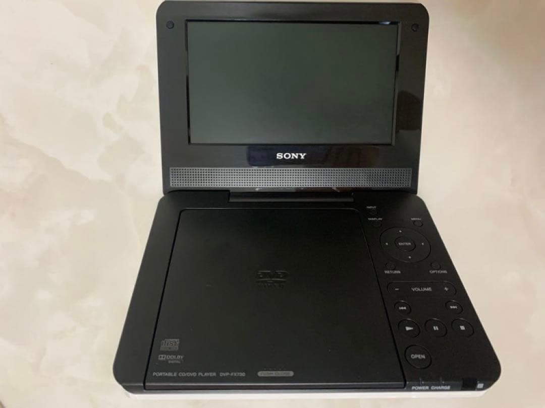 美品動作品 SONY DVP-FX730 ポータブルDVDプレーヤ－ ホワイト