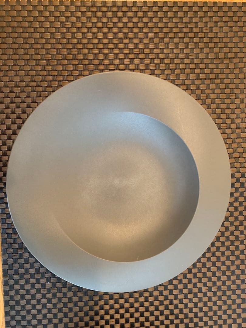 ARAS エイラス深型グレー皿 2枚セット