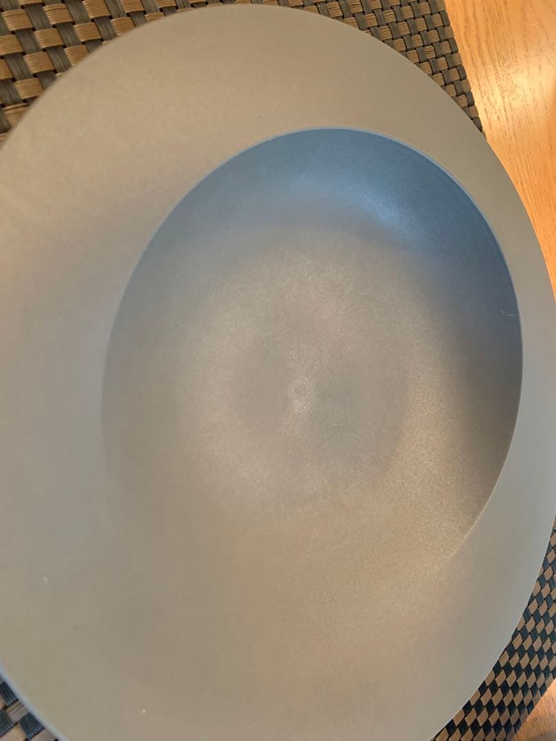 ARAS エイラス深型グレー皿 2枚セット