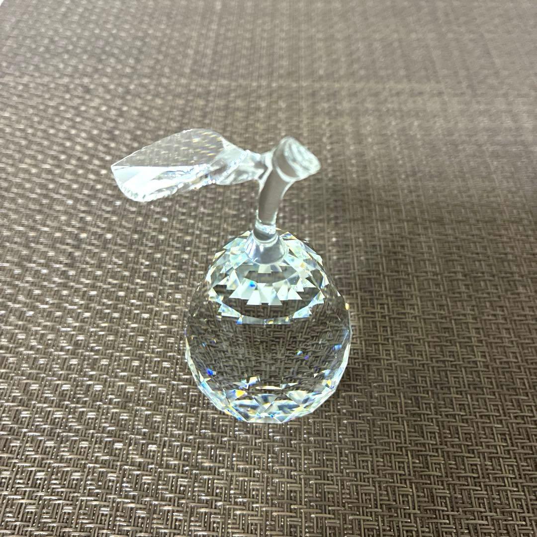 ① スワロフスキー　クリスタル　洋ナシ　ヴィンテージ　廃盤　希少