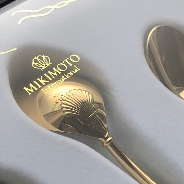 【新品未使用】ミキモト真珠付き ティースプーン 5本セット