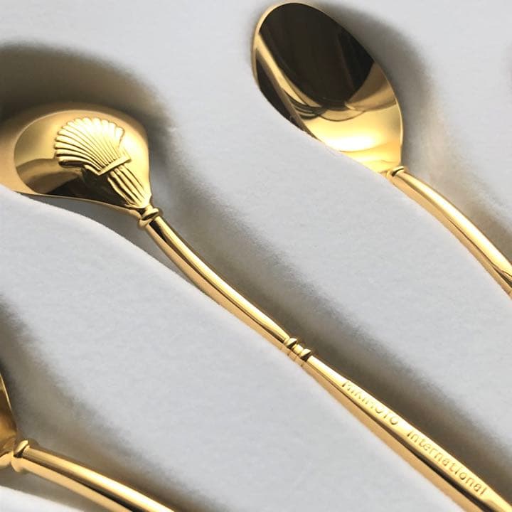 【新品未使用】ミキモト真珠付き ティースプーン 5本セット