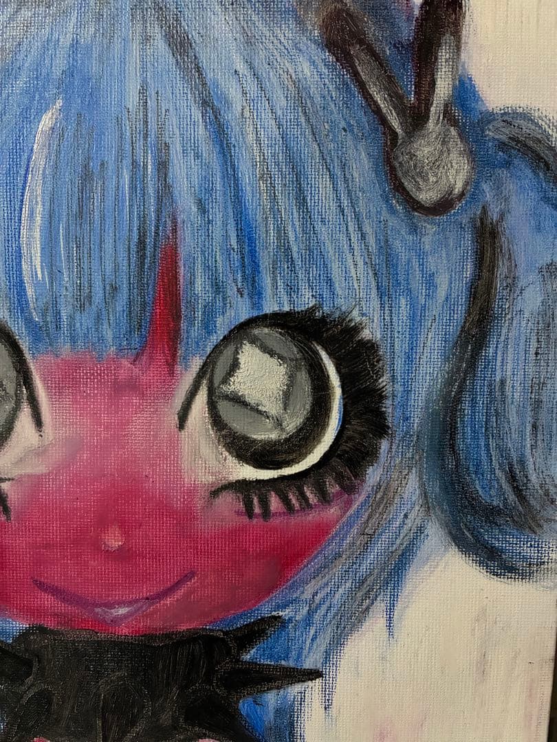 アート イラスト 絵画 病みかわいい 女の子 オリジナル 創作 一点物 原画