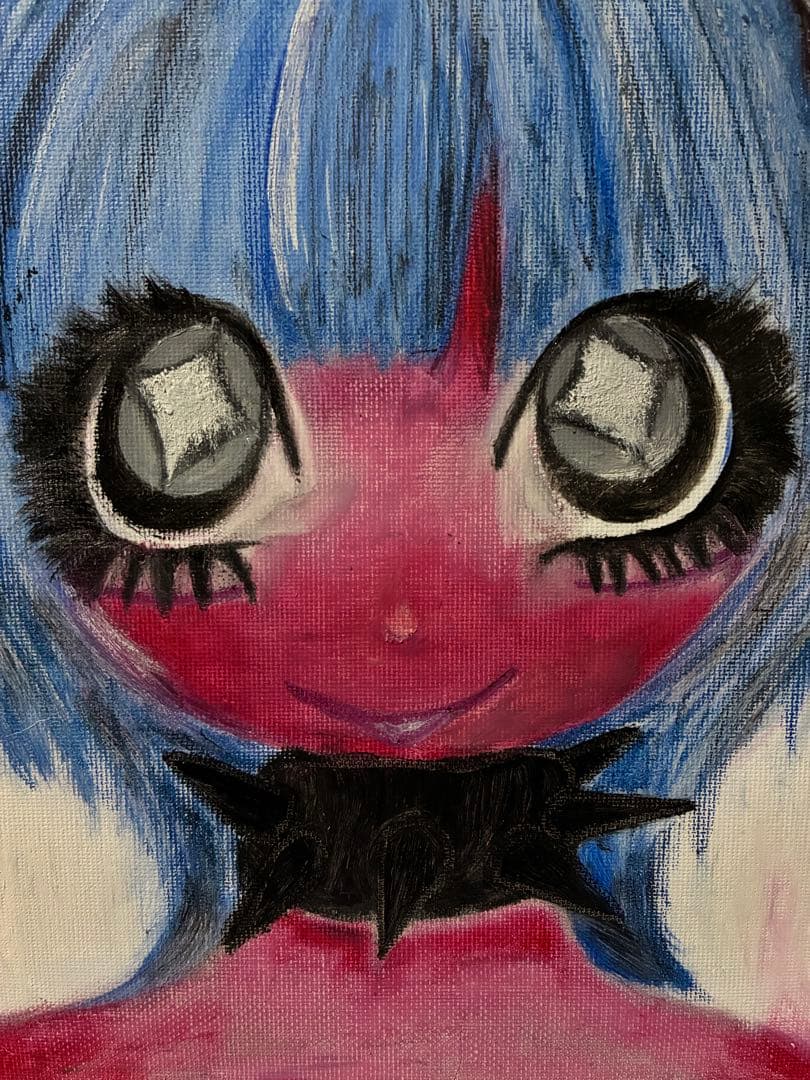 アート イラスト 絵画 病みかわいい 女の子 オリジナル 創作 一点物 原画