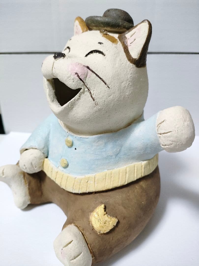 柳岡未来miku　yanaoka 陶土ねこ　とらさん
