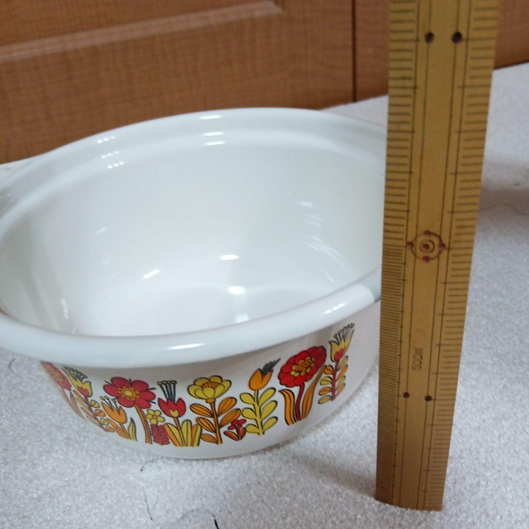 昭和レトロポップエジリーイズミ北欧風お鍋セットお花柄当時物