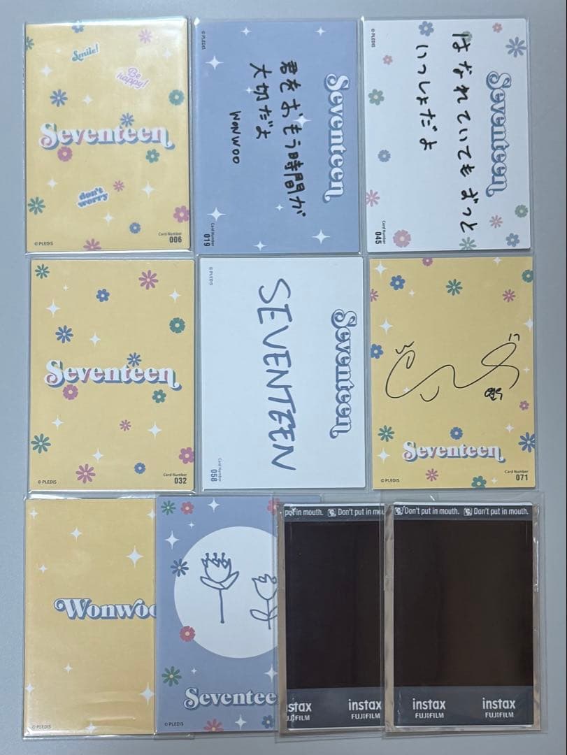 【1252】SEVENTEEN HANABI チェキ ウォヌ