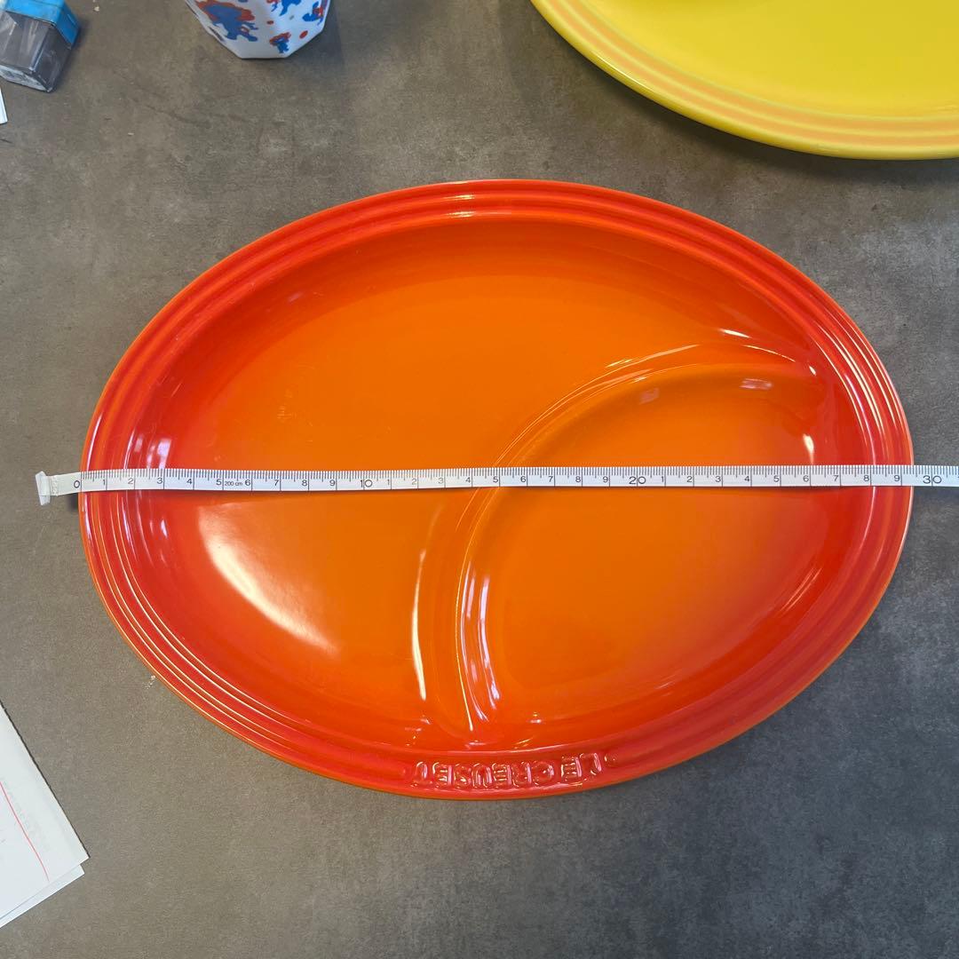 LE CREUSET 仕切り付きオーバル皿セット