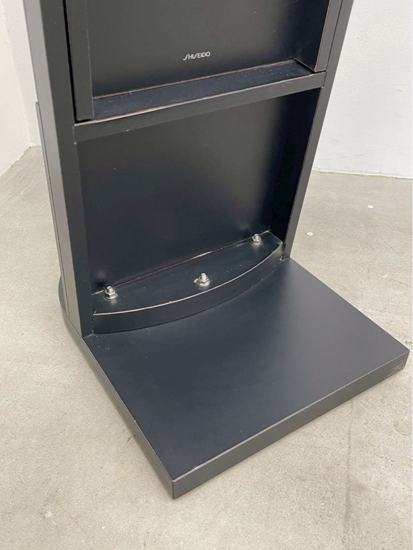 資生堂 ノベルティ スタンドミラー 全身鏡 希少 ブラック ポストモダン