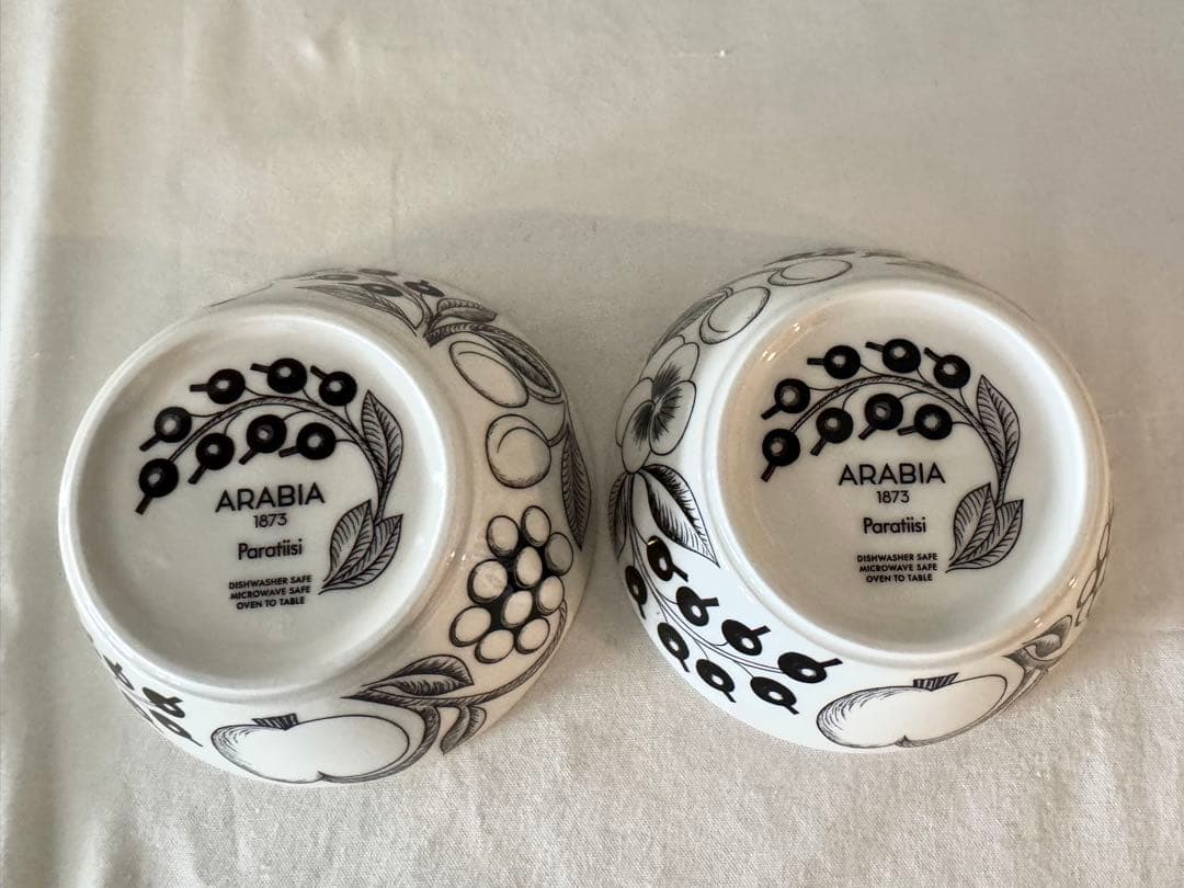 ARABIA Paratiisi フルーツ柄 ボウル 2個セット