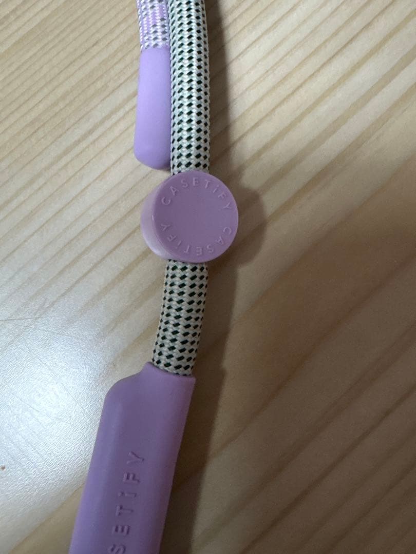 【値下げ‼️】ケースティファイ★ スマホショルダー（ロープ）ライラック