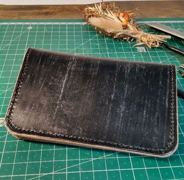 あ*ン様 【試作品】ブライドルレザー ミニ トラッカーウォレット