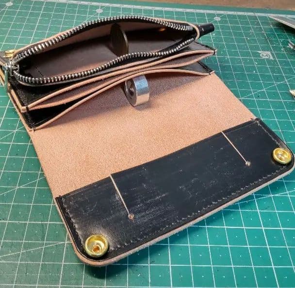 あ*ン様 【試作品】ブライドルレザー ミニ トラッカーウォレット