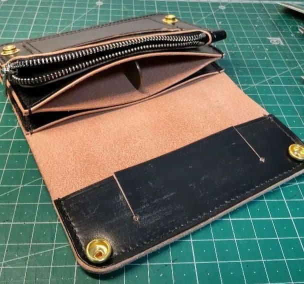 あ*ン様 【試作品】ブライドルレザー ミニ トラッカーウォレット