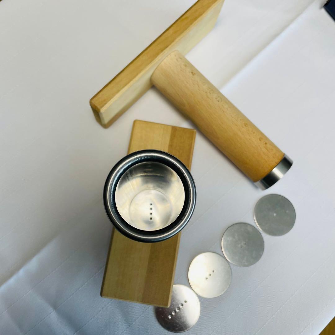 【中古】モンブラン 絞り器 手動 木製 ステンレス