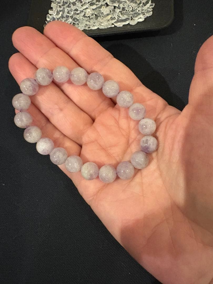 アップルミント ラベンダーアメジストブレスレット とよママ祈願済み