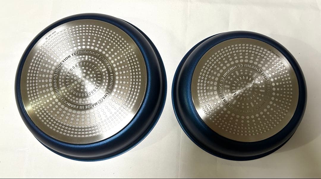 取手とティファール　IH ブルーマーキーズ　フライパン　2点セット