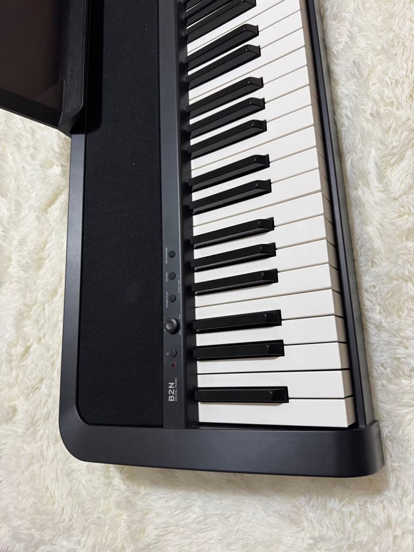 【美品】KORG B2N 電子ピアノ ペダル・譜面台付 すぐ弾けるセット♪