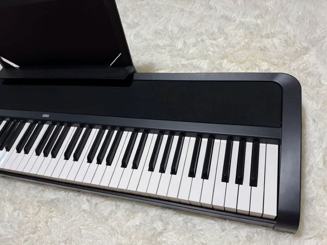【美品】KORG B2N 電子ピアノ ペダル・譜面台付 すぐ弾けるセット♪