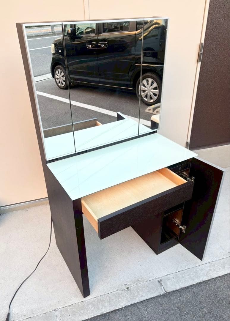 松永家具 ドレッサー 三面鏡 化粧台