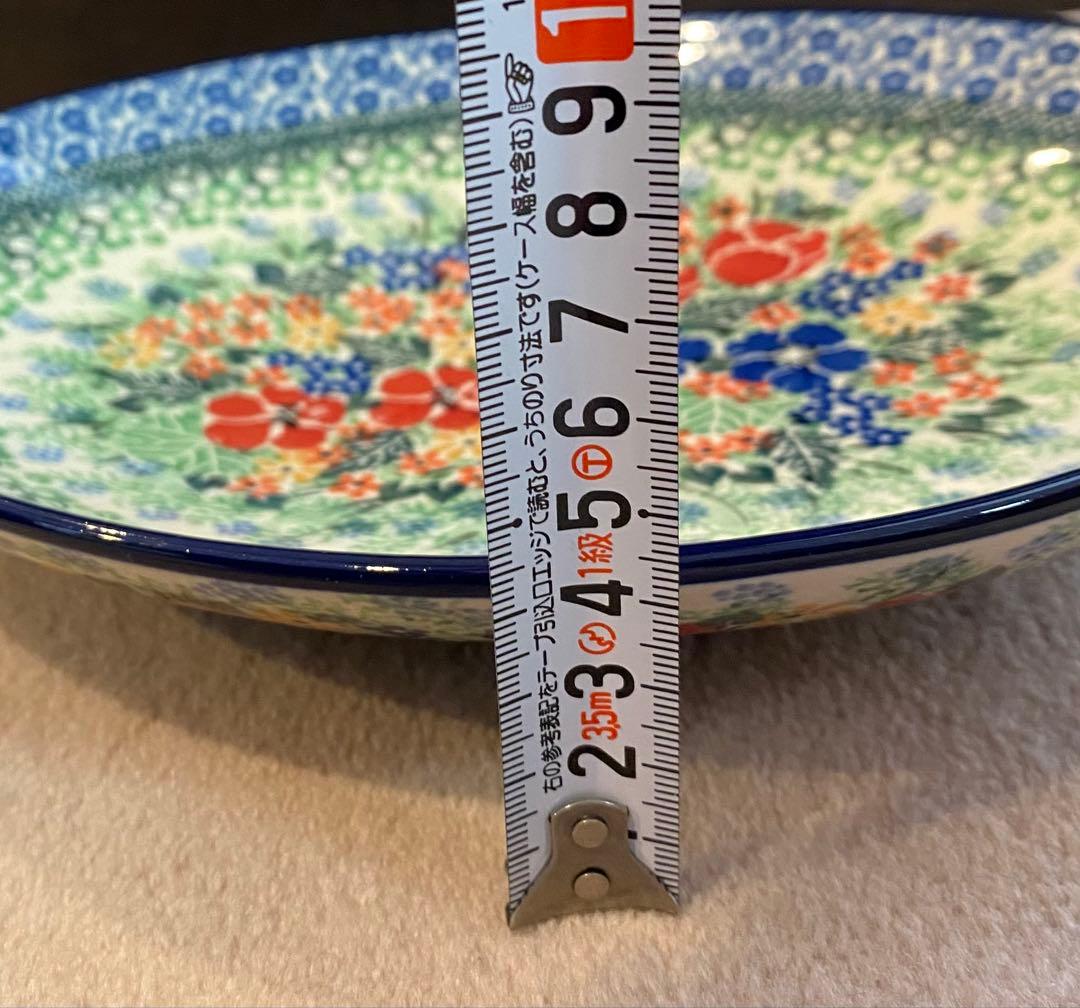 ツェラミカ　セラミカ　ポーランド製 花柄・幾何学模様皿