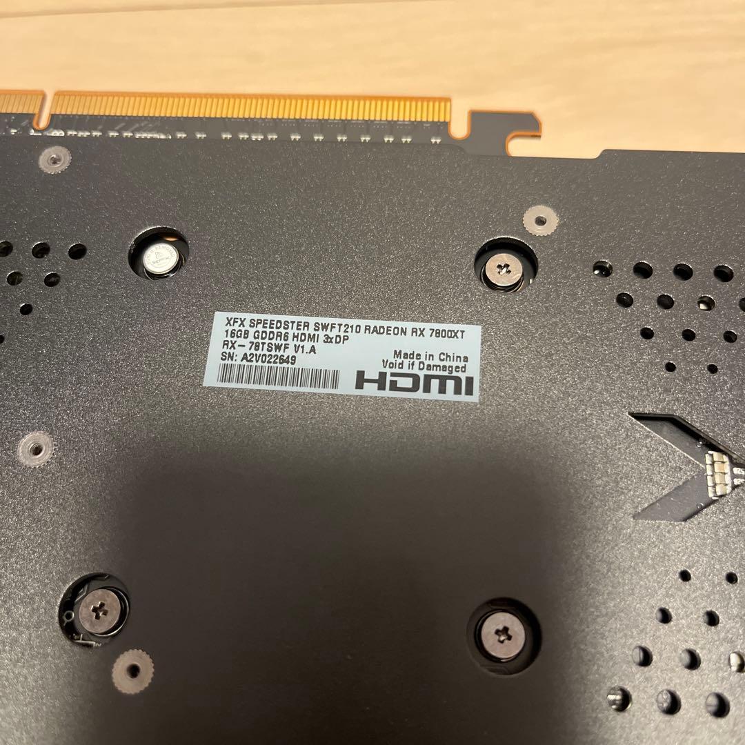 【ジャンク品】XFX Radeon RX 7800 XT ラデオン