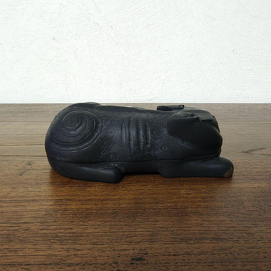中国美術　古玩　西漢　澄泥　虎符硯