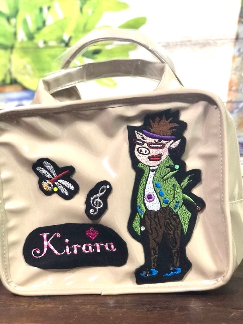 ブタさん刺繍トートバッグ　保冷バッグ