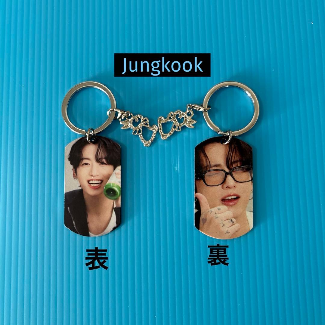 BTS Jungkook 両面メタルキーリング