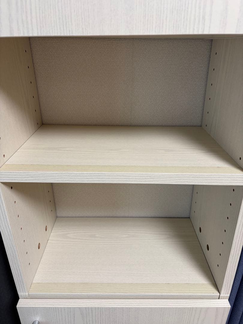 【現地引き取り】SANGO 山五(さんご) 天井突っ張り耐震本棚 扉付き