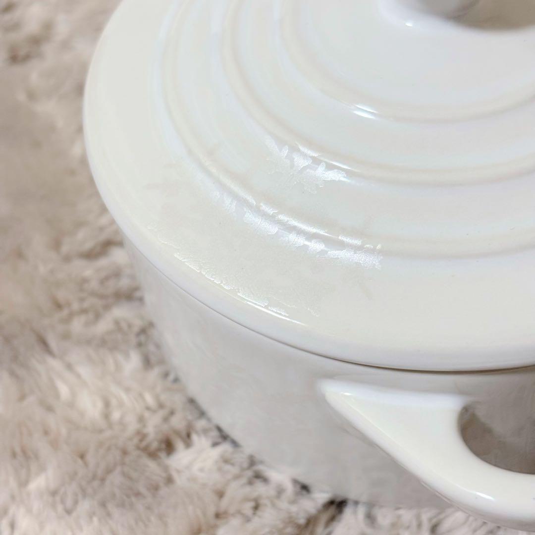 新品 希少 ル・クルーゼ ミニココット ココット スノーフレーク ホワイト 限定