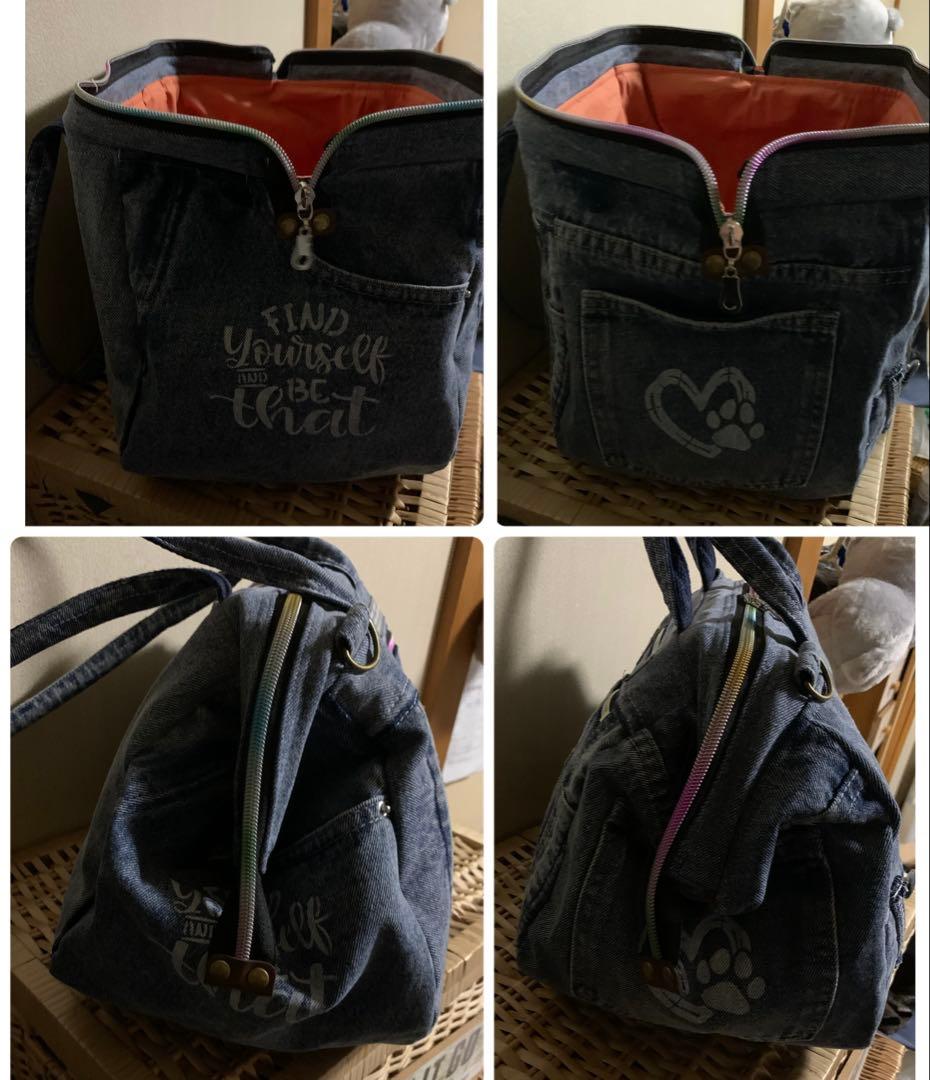 【キンザン号】ボディバッグ(小)×2、ワイヤー口金ボストンバッグ(L)×2