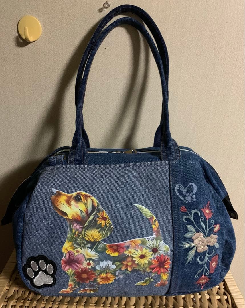 【キンザン号】ボディバッグ(小)×2、ワイヤー口金ボストンバッグ(L)×2