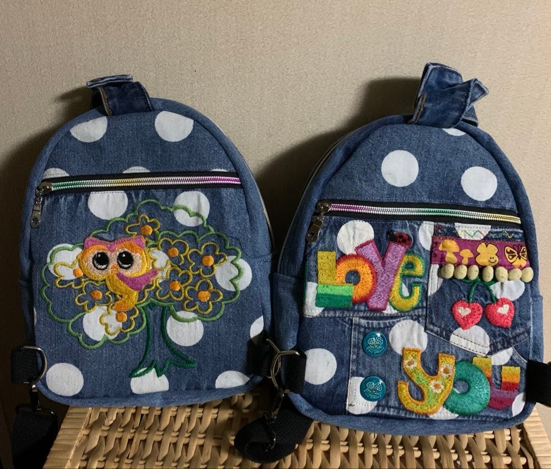 【キンザン号】ボディバッグ(小)×2、ワイヤー口金ボストンバッグ(L)×2