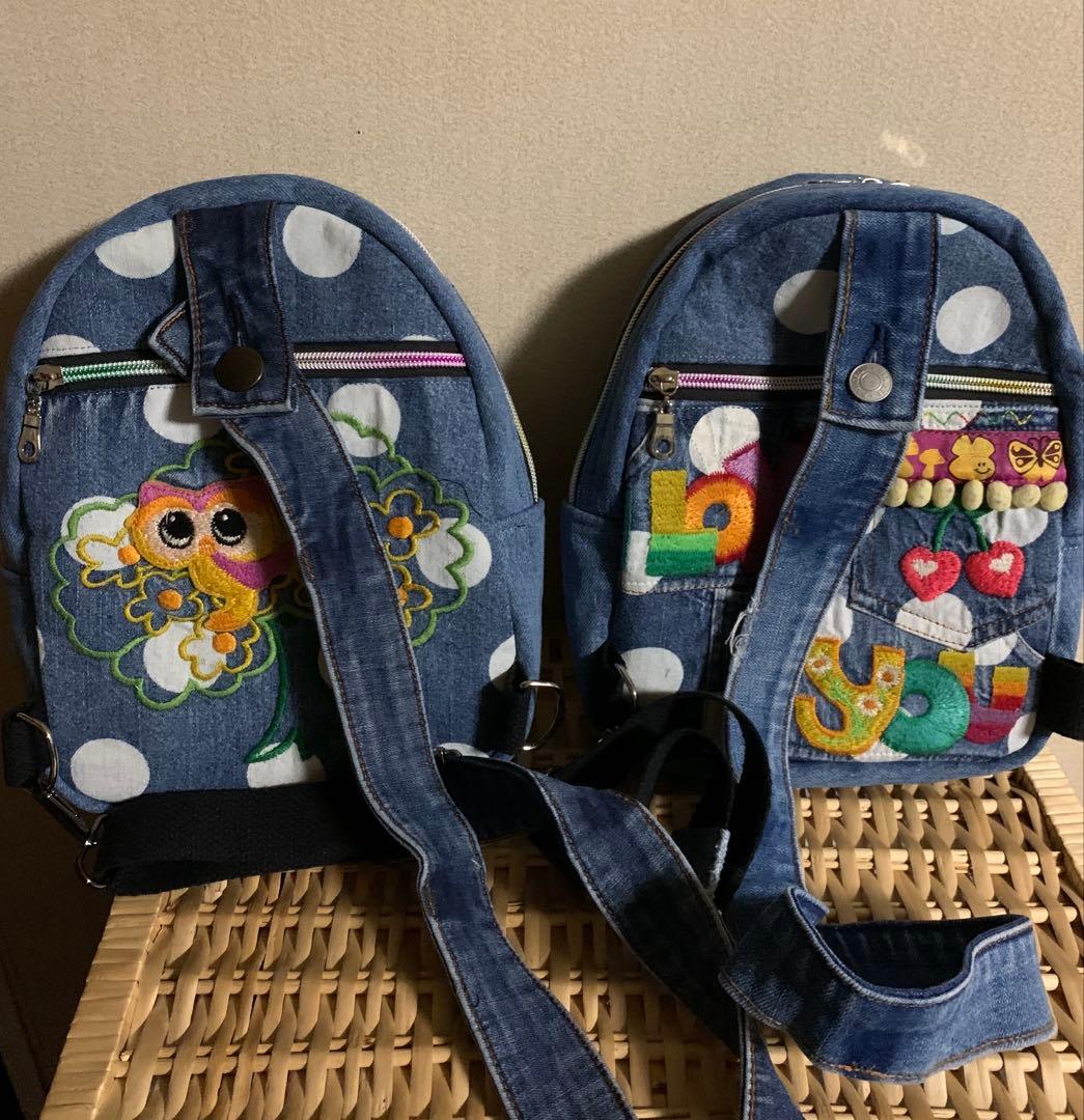 【キンザン号】ボディバッグ(小)×2、ワイヤー口金ボストンバッグ(L)×2
