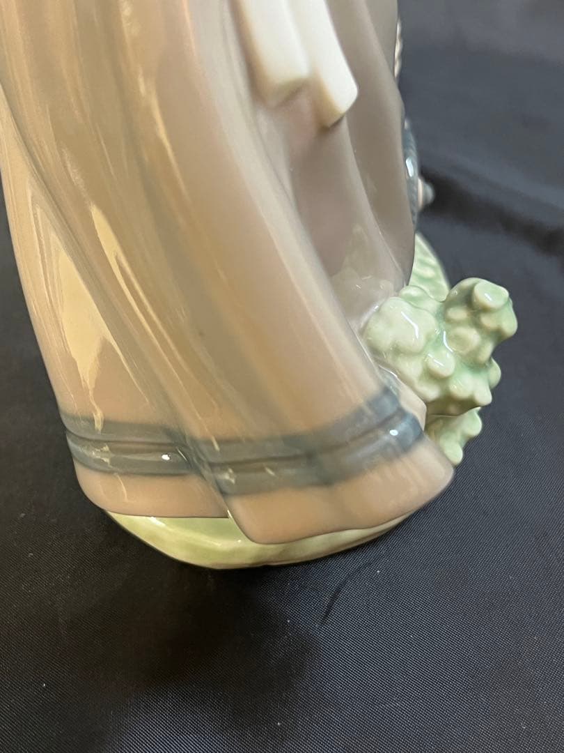 LLADRO リヤドロ 子犬達のお散歩 仔犬 少女 カート 乳母車 犬 5364