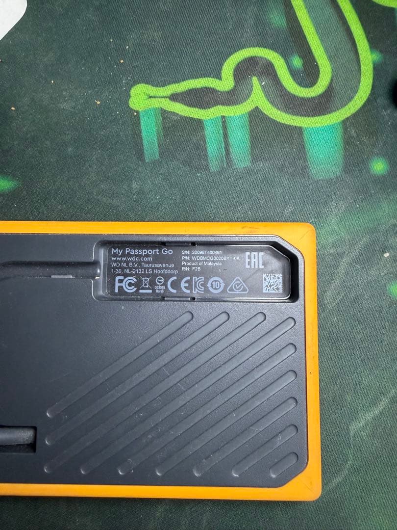 WD My PassportGo2TBポータブルSSD USB内蔵 動作確認済み