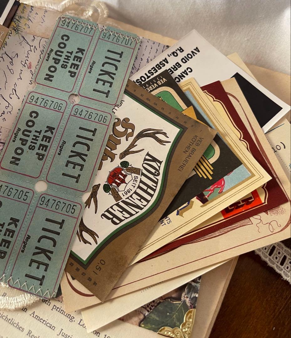 160出品記念 おすそ分けファイル おすそ分けボックス ヴィンテージ 紙モノ